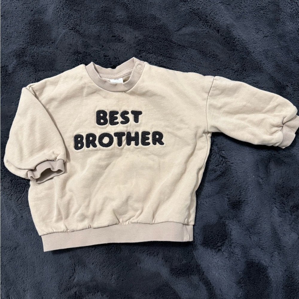 Best Brother Beige Sweatshirt